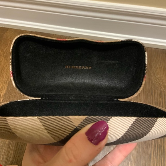BURBERRY London Glasses Sunglasses Case Hard Clamshell Nova Plaid Authentic - Picture 6 of 16